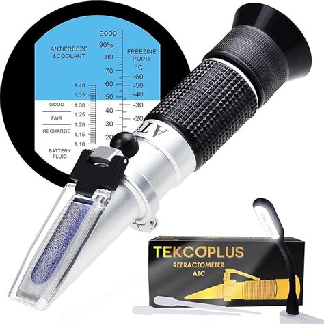 led battery refractometer